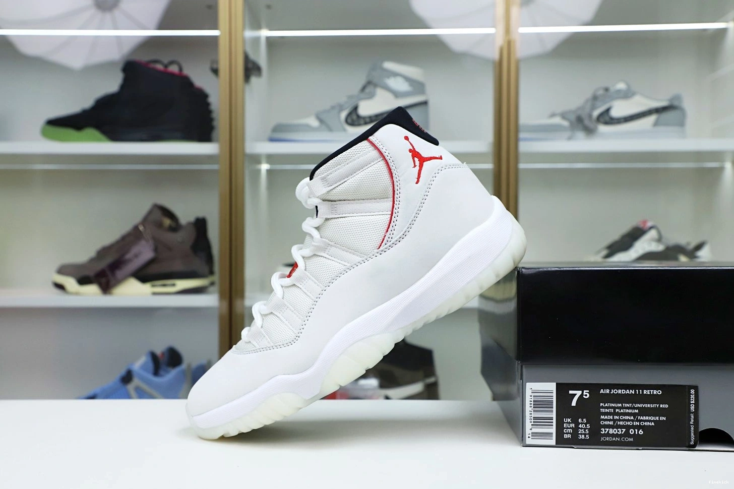 PLATINUM JORDAN AIR TINT XI RETRO 11 0728
